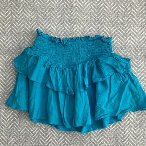 Katie J NYC Blue Brooke Mini Skirt M